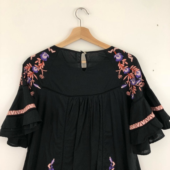 NWOT Free People Pavlo Ruffle Embroidered Dress - Picture 8 of 8